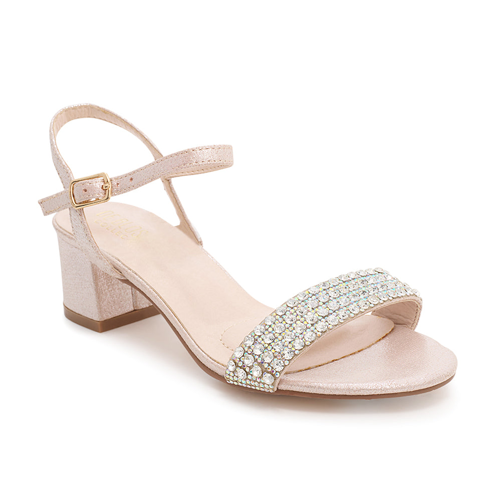 Wholesale Wedding Shoes Ankle Strap Low Heel De Blossom