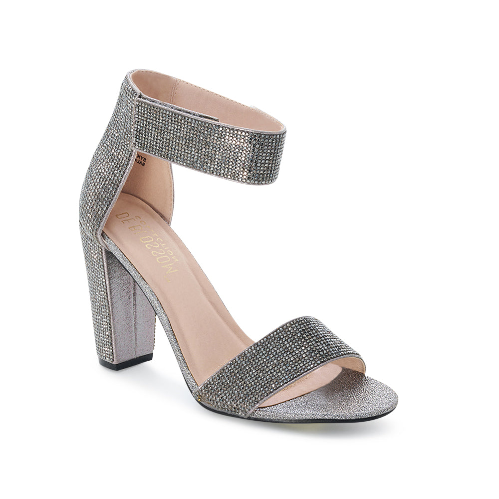 Pewter high heels for wedding best sale